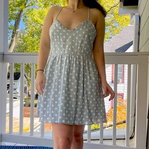 Zara Lace-up Back Polkadot Summer Dress